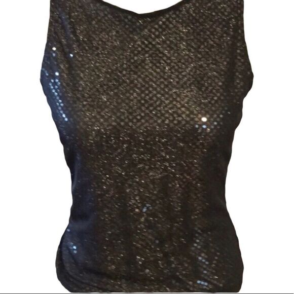 HeartSoul Shiny Top SMALL Black/Silver - Picture 1 of 5